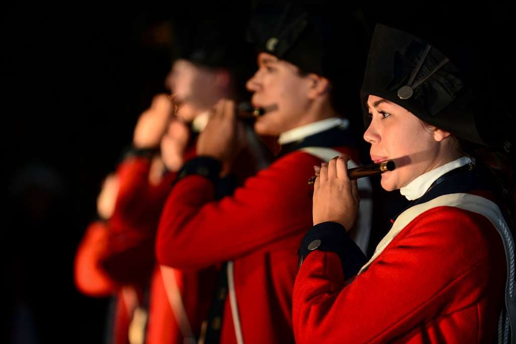 Colonial Williamsburg Fifes & Drums at Constitution Day - Credit: Defense Visual Information Distribution Service